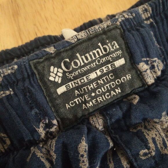 Columbia Fish Pattern Lightweight Sweatpants Joggers - Picture 4 of 9